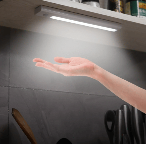 Skåpsbelysning/bänksbelysning, LED-lampa med rörelsesensor 3 st vit