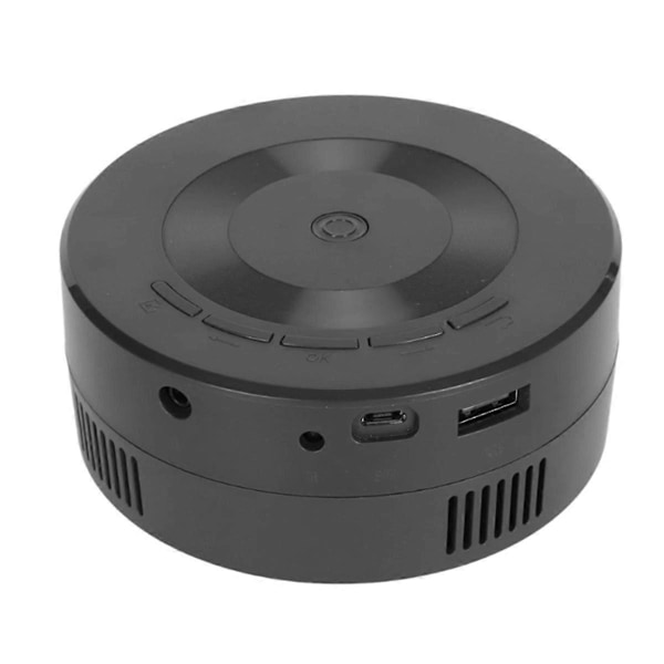 Mini LED Projektor 1080p Innebygd Høyttaler Bærbar Liten Hjemmeprojektor med Kablet Samme Skjerm Funksjon
