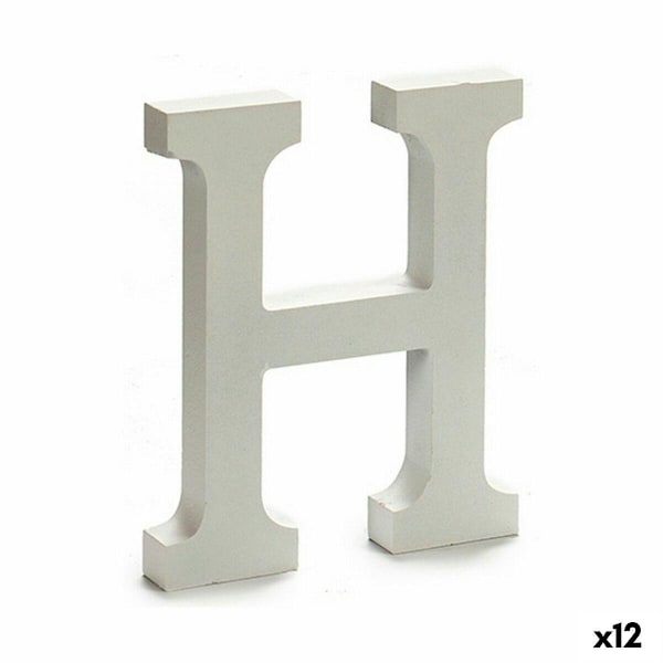 Kirjain Pincello H Valkoinen 1,8 x 21 x 17 cm (12 kpl)