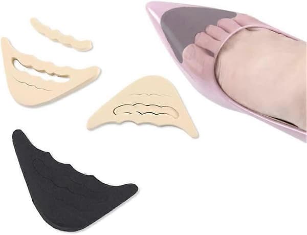 2 Par Bløde Svamp Sko Fyld Toe Inserts Justerbare Tåpropper Tåbøjle Puder til Mænd & Kvinder, Pumps, Flade sko, Sneakers