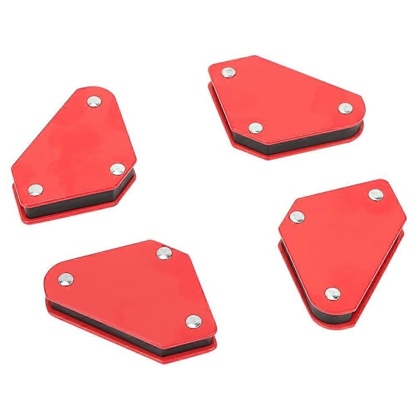 4 stk. 10LB Vinkel Lodde Lokator Magnetisk Magnet Hjørne Piler Sveiser Sveiseholder Verktøy