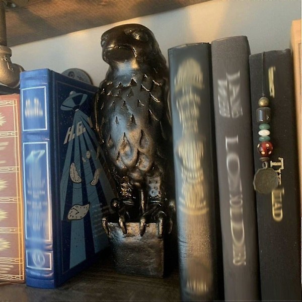 Malteserfalken-statue, rekvisitt for hjemmet, håndlaget harpiks-skulptur