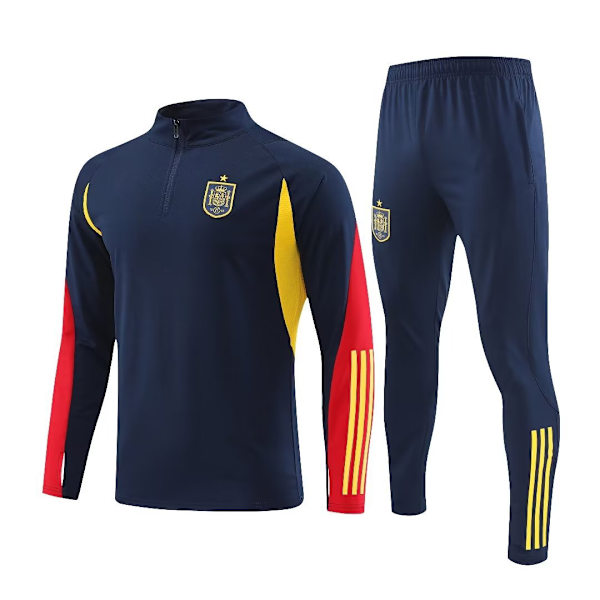 Långärmad fotbollströja herr Spansk fotbollsträningskläder Spain XXL