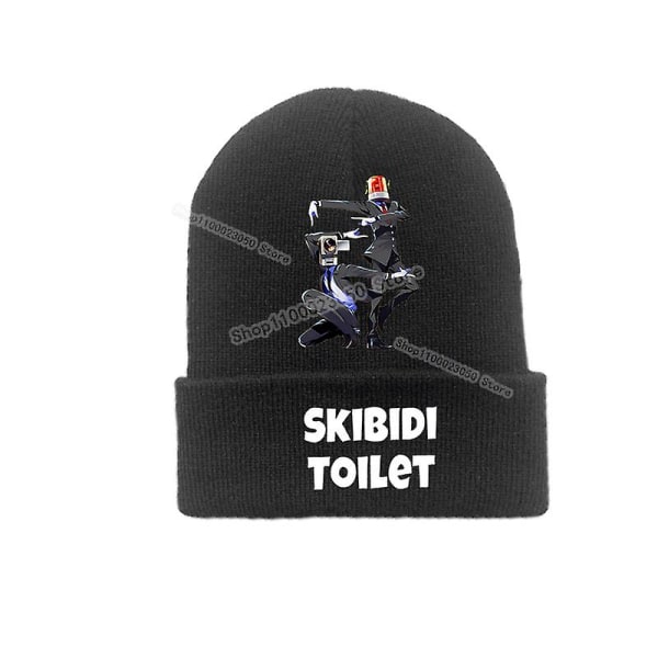 Skibidi Toalett Yllemössor Tecknad Anime Huvudbonader Gata Utomhus Hot Game Stickad cap Pojkar Flickor Vuxen Julfest Gåvor CSR8S-CSR52X2 children(3-10y)
