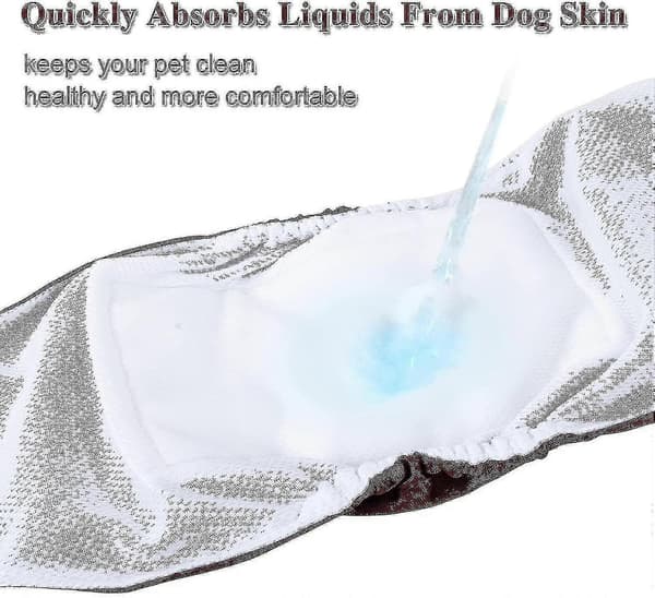 Vaskbare hanhundebleer (3 stk.) Genanvendeligt mavebælte til hanhunde