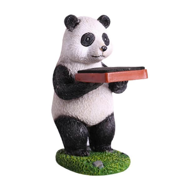 Heminredning Figurin Klockställ Sovrum Kontor Söt Panda Present Display Rack