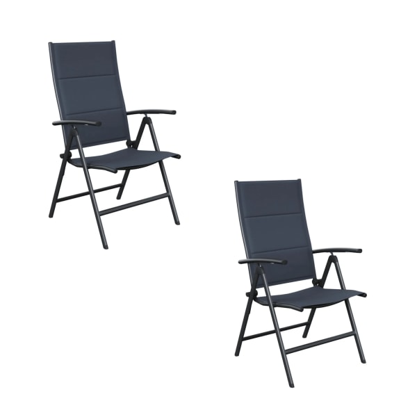 2st hopfällbar trädgårdsstol med armstöd - hopfällbara stolar