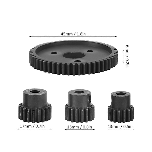 Hoveddrev 15t 17t 19T Motordrevet RC Biltilbehør Passer for Traxxas Slash / E Revo / T Maxx