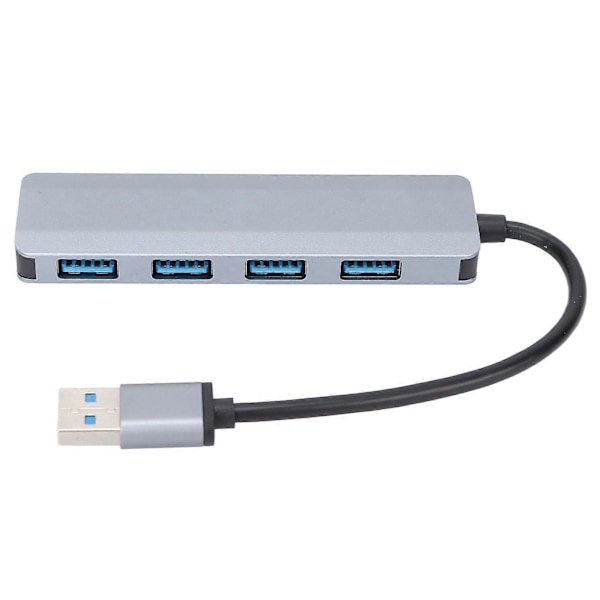 USB3.0 Hub 4 Portar Splitter Överströmsskydd Bred Användning USB3.0 Dockningsstation för Tangentbord Stationär Dator