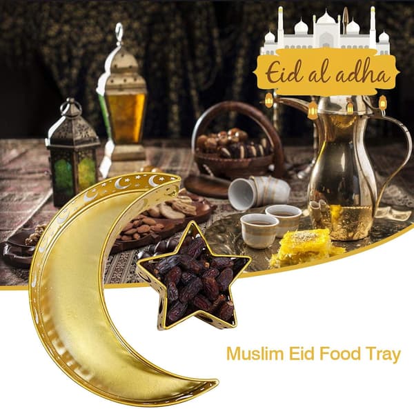 Muslimsk Eid Matbrett, Ramadan Måne Stjerneform Brett, 1 Stykke