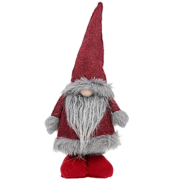 Jultomte Ornament Jul Plysch Figurer Fönsterdekoration Plysch Skandinavisk Tomte Plysch Tomtar Elf Dekorationer
