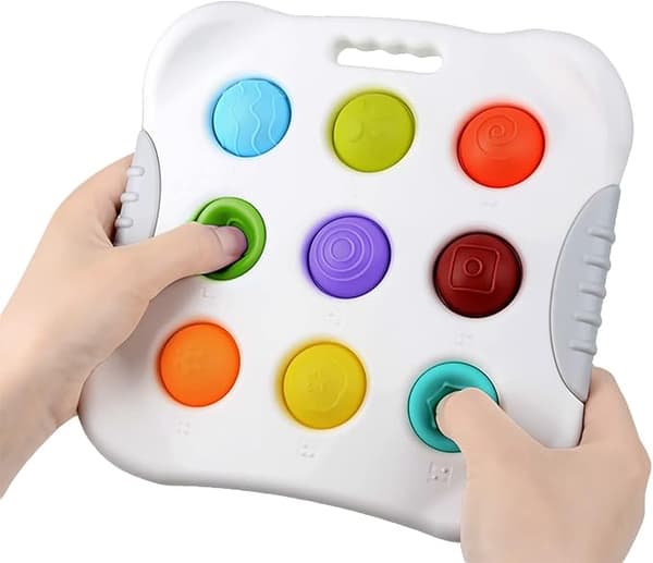 Sensoriska leksaker, fingertoppsleksaker för barn, autism stressreducerande leksaker, busy board leksaker