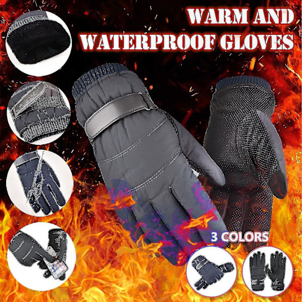 Justerbar bomull män kvinnor handskar vinter utomhus vindtät Mankind Glove Ski