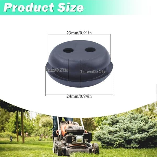 Drivstofftank, gummipakning for 2-hulls 21 mm (13/16\") gresstrimmer, ugressrydder erstatningssett