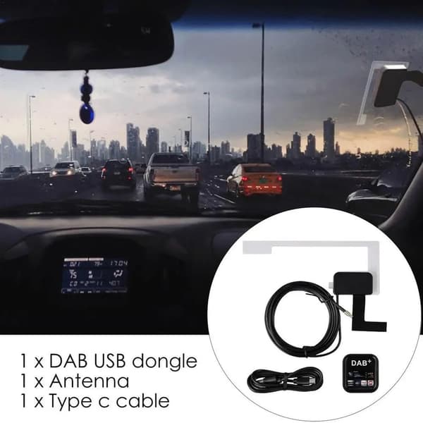 DAB+ -antenni Android-autoradioon USB-sovittimella GPS-stereodab-vastaanotin Eurooppaan