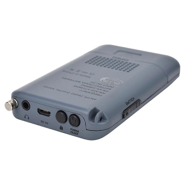 AM/FM Radio med LCD-display, lommeformat, håndholdt radio, digital dual-band modtager, bærbar højttaler