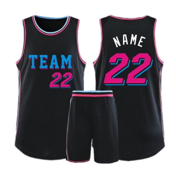 Baskettröja set väst och shorts sportkläder andas style 3 2XL Height 170-175CM