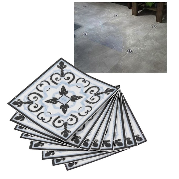 20 st Kakeldekaler Självhäftande PVC Diagonal Dekal Golvdekaler Vardagsrum Heminredning