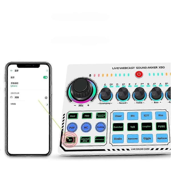 Sound Board Stemmeskifter til Sound Effects Board til Voice Chat Streaming