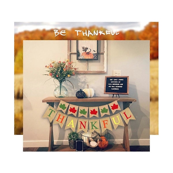 Happy Thanksgiving Banner Hengende Høst Høst Plakat Bakgrunnsbanner for Thanksgiving Day Party