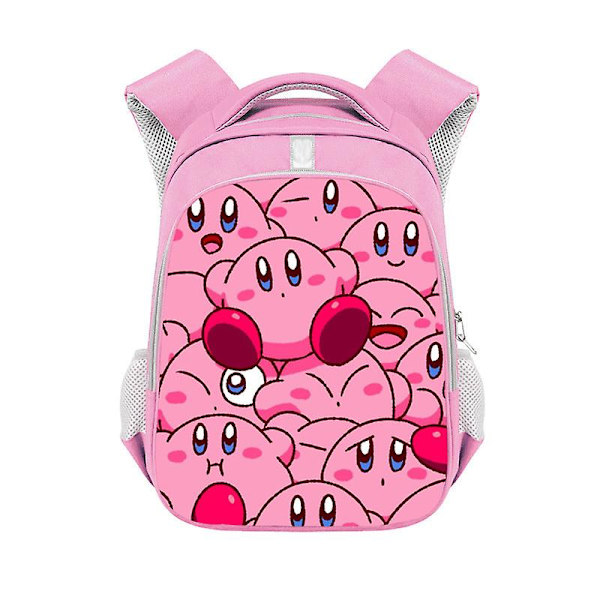 Kirby Barn Ryggsäck Pojkar Ryggsäck Tecknad Anime Studentbok Väska Barn Flickor Skolväska Barn Ryggsäck Födelsedagsfest Present Kirby-10