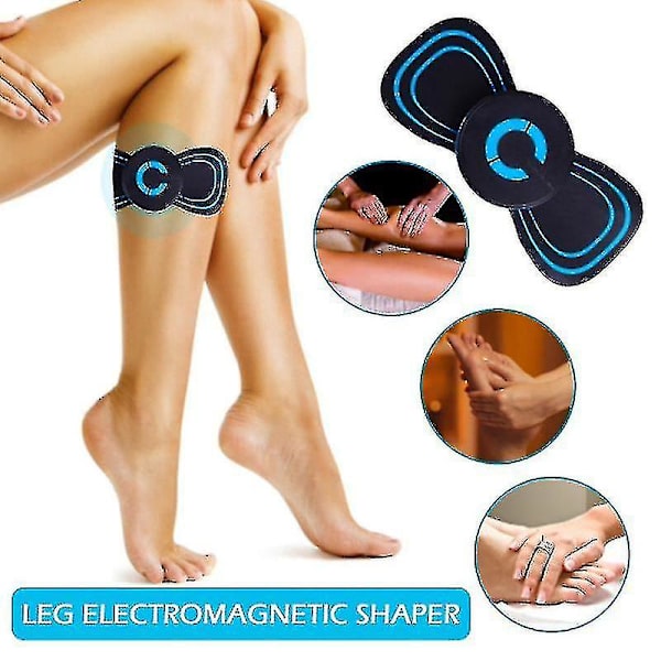 Tflycq Elektromagnetisk Wave Ben Massager Mini Cervical Massager 6 lägen justerbar för smärtlindring
