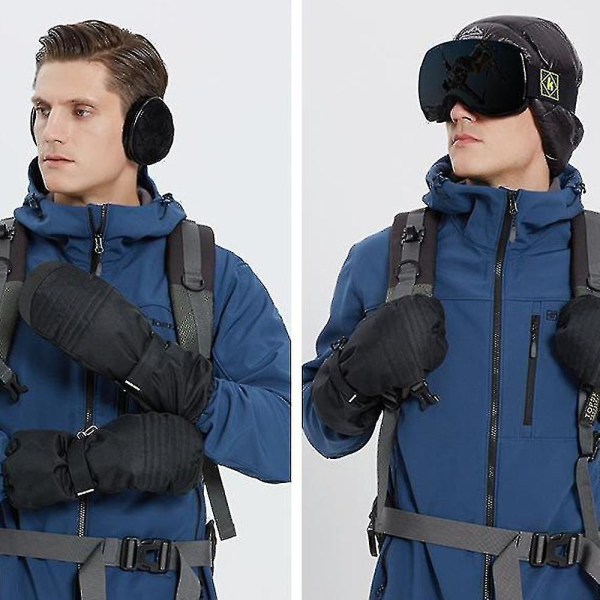 Skid Vinterhandskar Snow Touch Screen Handskar Handske Vattentät Winter Warm S-xl L