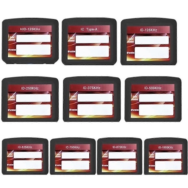 10 Frekvens RFID NFC Smart Card Reader Writer Duplikator+5XCUID Kort/Nøglering 125K 13.56MHz RFID Co