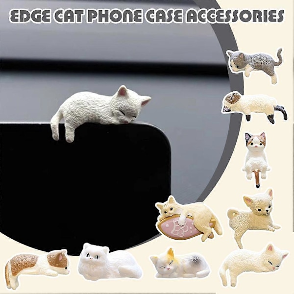 DIY Kant Kattfigurer Simulation Resin Katt Kylskåpsmagnet Material