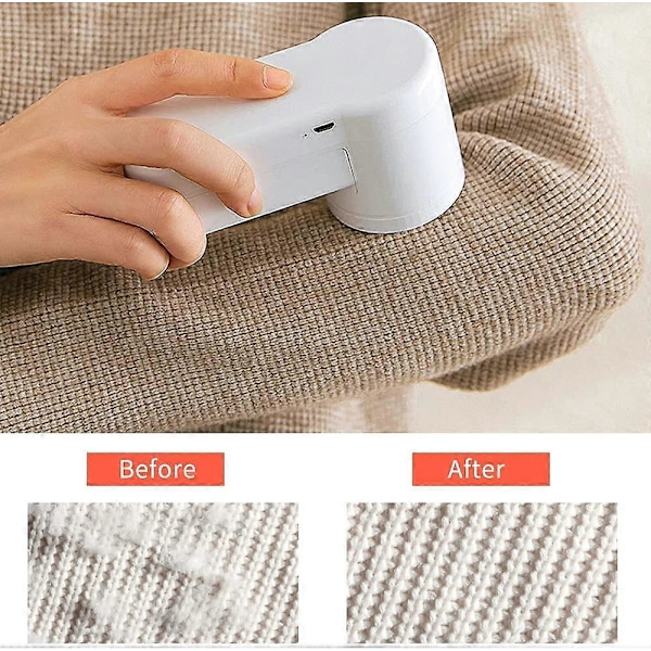 Elektrisk Bærbar Stofshaver og Fnullerfjerner Dobbelt Beskyttelse til Dit Tøj, Boble-fjerner Shaver Fnullershaver med USB-Opladningskabel