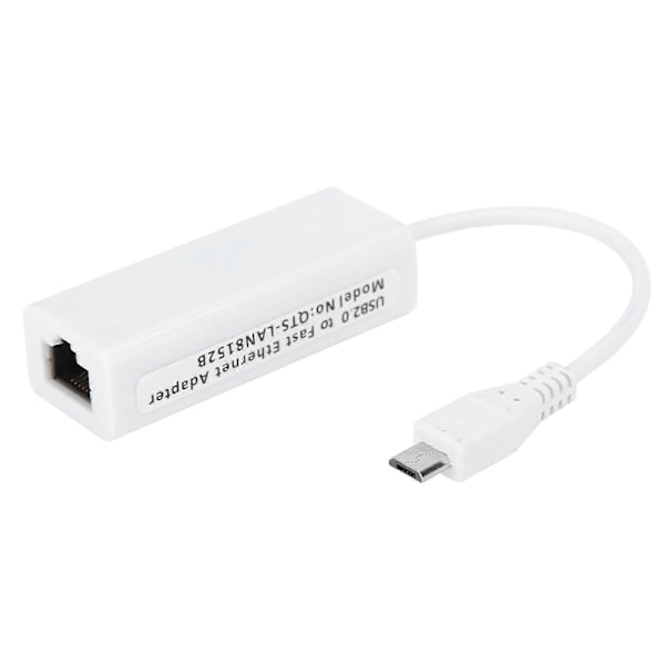 Nettverkskortadapter Micro USB til RJ45 Ethernet-port for Raspberry Pi Zero 1.3/W hovedkort