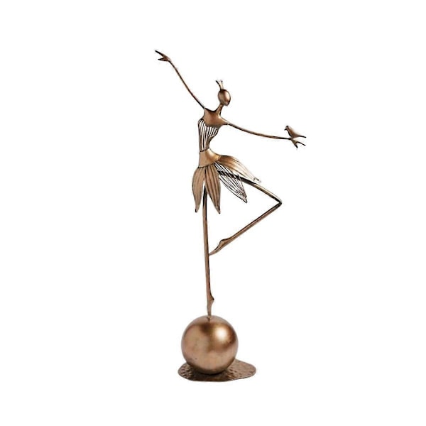 Dansende Skulptur Abstrakt Resin Statue Kunsthåndværk Moderne Graciøse Dansebevægelser Samlerobjekt Figur