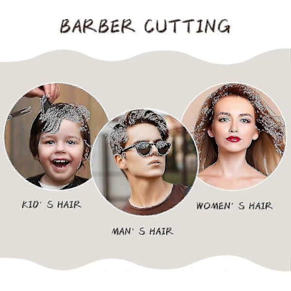 Barberkamsett for menn, konisk hårklipp, flat topp, klippemaskin, frisørkam, varmebestandig fiberkam for menn og kvinner (2 stk, svart)