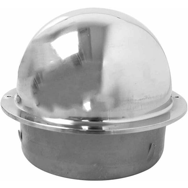 Rund ventilator med rustfritt stålrist, rundt ventilasjonsdeksel, veggmontert avtrekksventil, 100 mm luftventiler