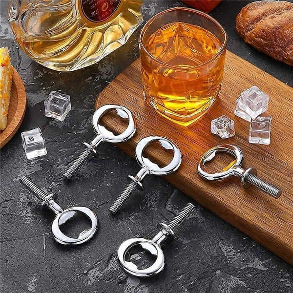 10 stk. Flaskeåbner Blank DIY Ølflaskeåbner Rustfrit Stål Flad Flaskeåbner Indsats Sæt Øl