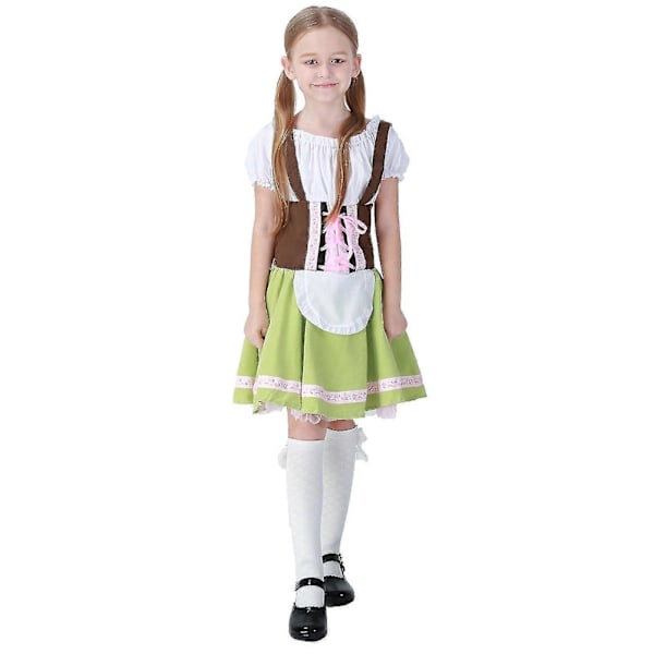 Halloween Saksalainen Oktoberfest Puku Tyttö Iso Poika Vanhempi-lapsi Puku Neito Puku Lastentarhan Esiintymispuku