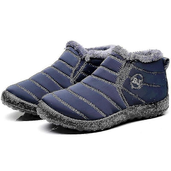 Miesten kevyet talvikengät, lumikengät miehille, vedenpitävät talvikengät, plus-koko 47, unisex-nilkkatalvikengät, slip-on