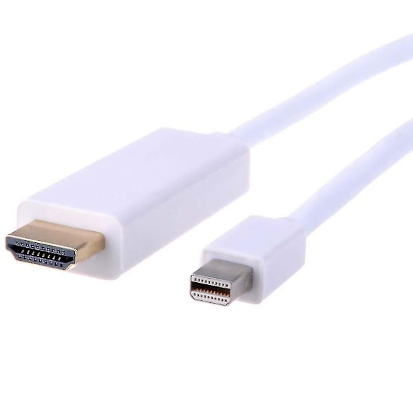 10ft/3m Mini DP DisplayPort Thunderbolt til HDMI Kabel Adapter til iMac Mac Mini