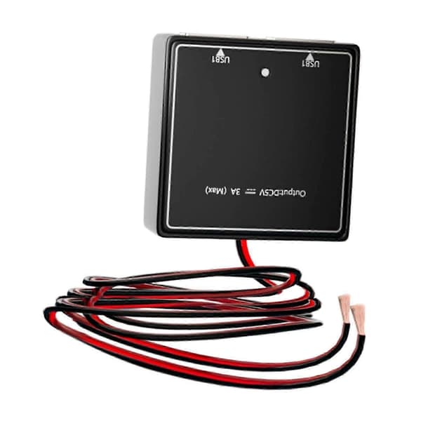 Solar Spenningsstabilisator Solcellepanel Batteriladeregulator Hurtiglading Hjem 2 USB Svart Utendørs 5V3A Solcellepanel Regulator 5V to 30V 500cm