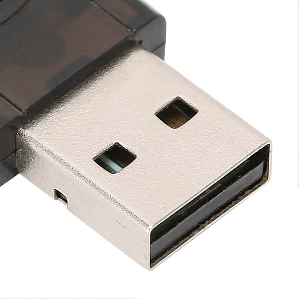 Bluetooth Adapter Versjon 5.0 USB 3Mbps Importert Chip RTL8761B Svart med CD for Datamaskin