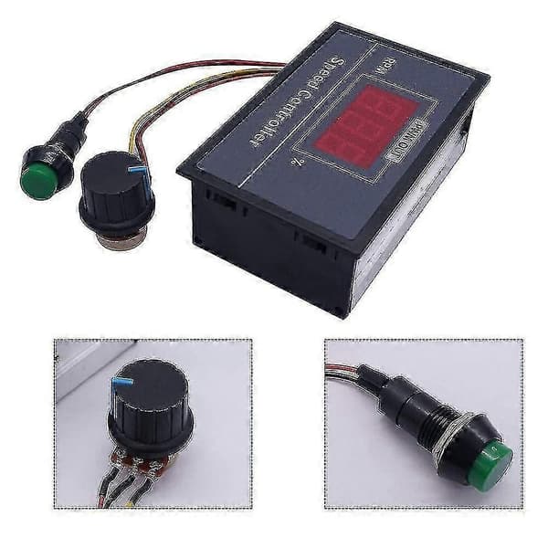 PWM DC Motorvarvtalsregulator med Digital Display 30A PWM Justerbar Steglös Regulator