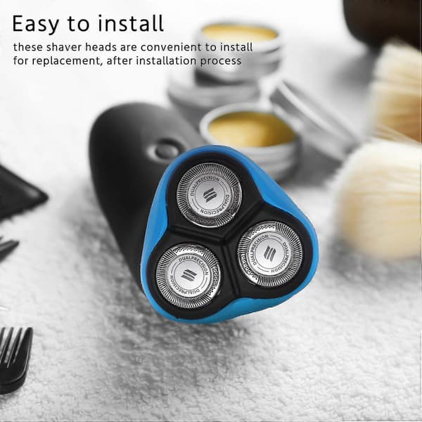Erstatningsbarberhode kompatibel med Philips At750 barbermaskin, blå