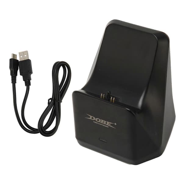 Ladestasjon for Gamepad til PS5, USB-lading, LED-indikator, Hurtiglading, Spillkontrollerladerstativ