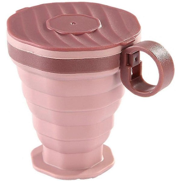 220ml Hopfällbar Campingmugg Med Lock 1st