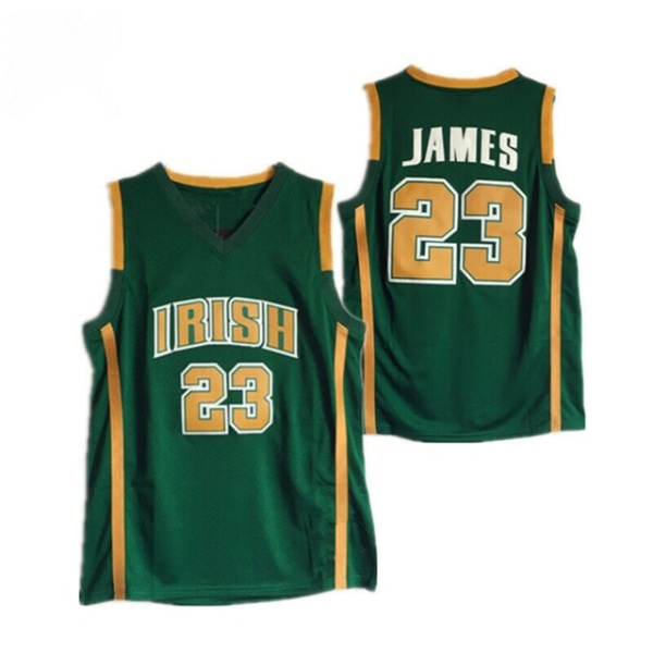 Vintage LeBron St.VINCENT/St. MARY baskettröja Green M