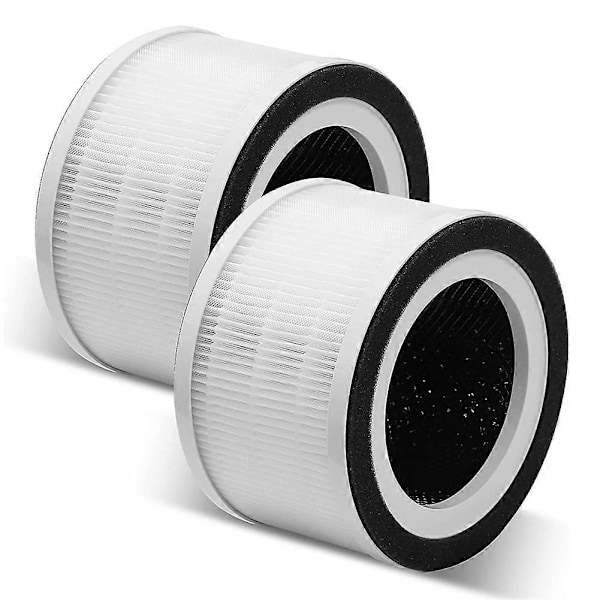 2-pakning Erstatning True HEPA-filter Kompatibelt for Fillo//Allo Luftrenser 3-trinns Filtreringstilgang