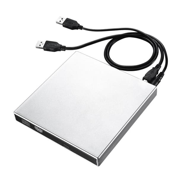Ekstern CD/DVD-drev til bærbar computer, USB 2.0 Ultra-slank bærbar