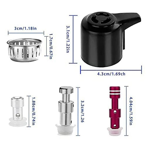 Dampudløserhåndtag Flydeventil Reservedele med Anti-Blokeringsskjold kompatibel med Instantpot Duo/Duo Pl-B8