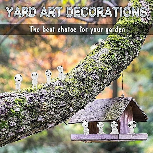 10 st Fairy Garden Gnome Utomhus Miniatyr Självlysande Trädgårdsspöke Dekor för Utomhusbruk Lysande i Mörkret