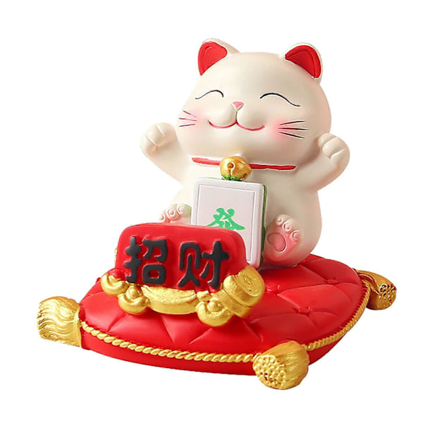 Lucky Cat Smartphone Stand Sød Håndfri Funktionel til Bilinstrumentbræt Hjemmekontor Skrivebord Tiltræk Rigdom